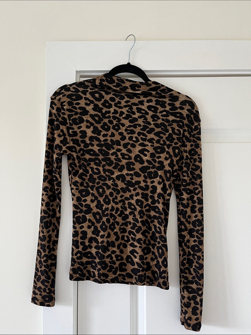 Molly Bracken Brown and Black Leopard Long-Sleeve Top